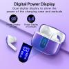 TAGRY Bluetooth Headphones True Wireless Earbuds 60H Playback LED Power Display Earphones with Wireless Charging Case IPX5 Waterproof in-Ear Ear buds with Mic for TV Smart Phone Laptop Computer Sports(Phantom Purple)