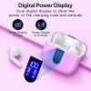 TAGRY Bluetooth Headphones True Wireless Earbuds 60H Playback LED Power Display Earphones with Wireless Charging Case IPX5 Waterproof in-Ear Ear buds with Mic for TV Smart Phone Laptop Computer Sports(Sunset Pink)