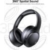 TAGRY Hybrid Active Noise Cancelling Headphones 120Hrs Playtime ENC Clear Call Mic Over Ear Wireless Bluetooth Headphones with Hi-Res Audio Comfort Earcups Low Latency ANC Headphone for Travel Game(Black)