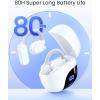 TAGRY Wireless Bluetooth Headphones 80Hrs Playtime Ear Buds with Earhooks K09