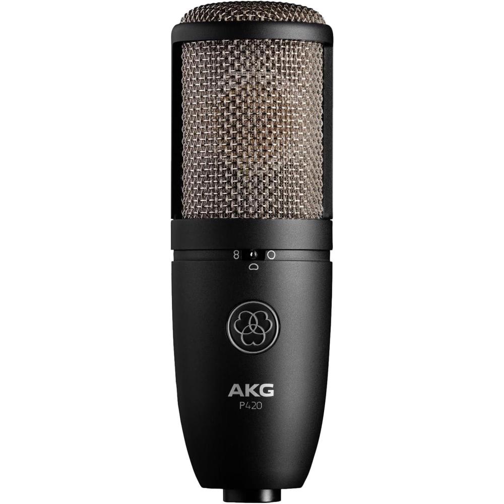 imageAKG Pro Audio P120  Affordable 23Inch Diaphragm Condenser Microphone for Clear Vocals ampamp Instruments Studio Recording or Live XLR Connector BlackP420