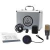 AKG Pro Audio C414 XLII Studio Grade Professional Large Diaphragm, Dual-Capsule, Vocal and Instrument Condenser Microphone with Rugged Aluminum Carrying Case. XLR Connector. Gray with Gold(C414 XLII Single)
