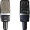 AKG Pro Audio C414 XLII Studio Grade Professional Large Diaphragm, Dual-Capsule, Vocal and Instrument Condenser Microphone with Rugged Aluminum Carrying Case. XLR Connector. Gray with Gold(C214 Pair)