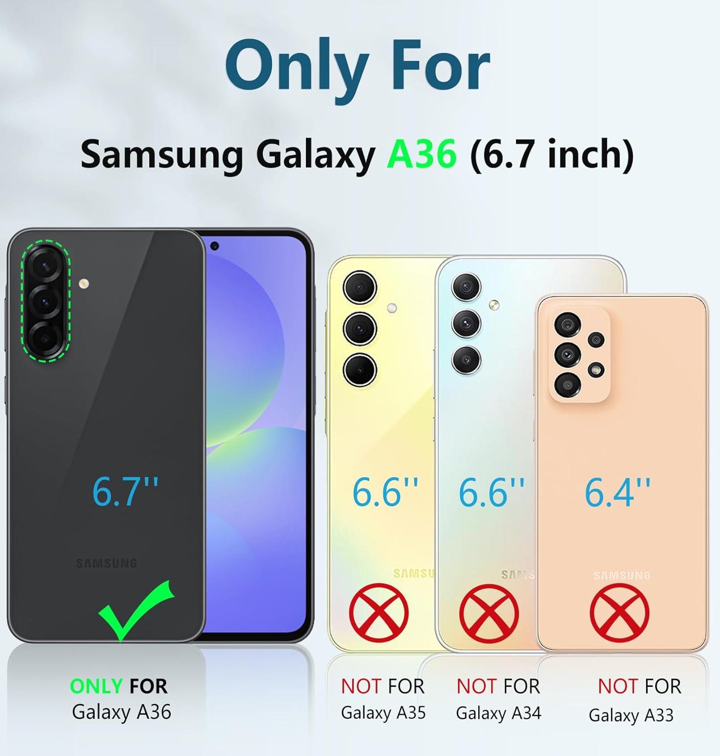 imageFNTCASE for Samsung Galaxy A165G Case Military Grade Drop Proof Protection Mobile Cover with Kickstand Matte Textured Rugged Shockproof TPU Protective Sturdy Phone CaseBlackOrange