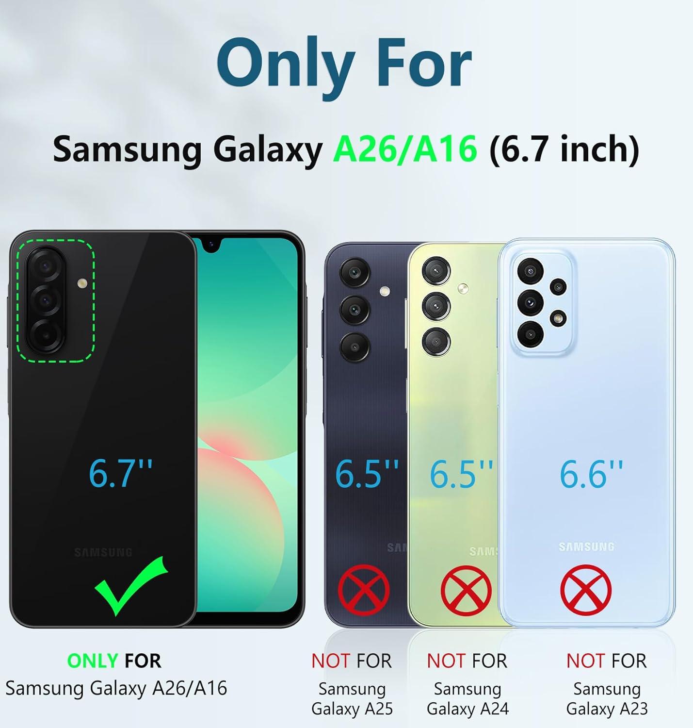 imageFNTCASE for Samsung Galaxy A165G Case Military Grade Drop Proof Protection Mobile Cover with Kickstand Matte Textured Rugged Shockproof TPU Protective Sturdy Phone CaseBlackOrange