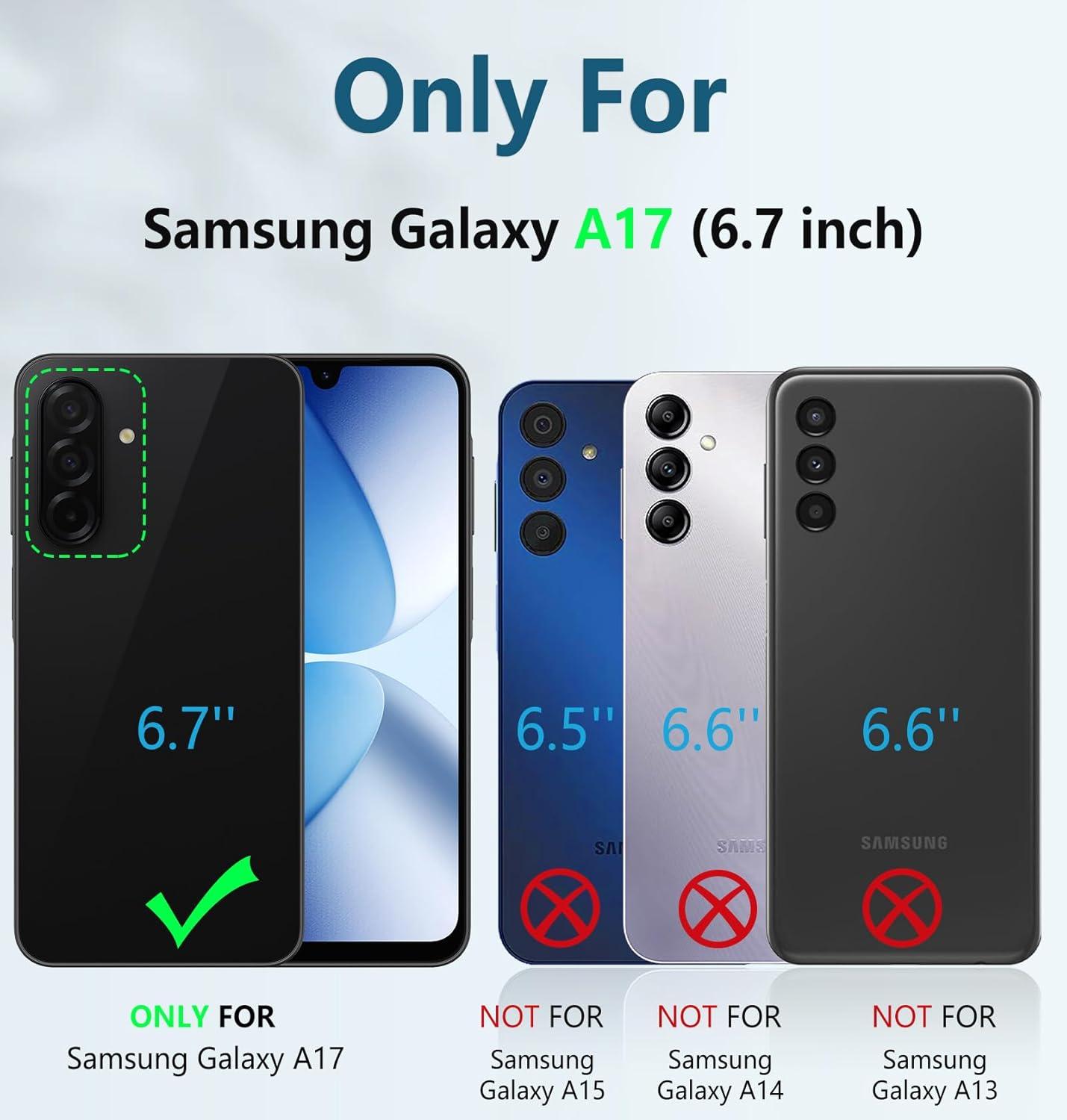 imageFNTCASE for Samsung Galaxy A165G Case Military Grade Drop Proof Protection Mobile Cover with Kickstand Matte Textured Rugged Shockproof TPU Protective Sturdy Phone CaseBlackRed