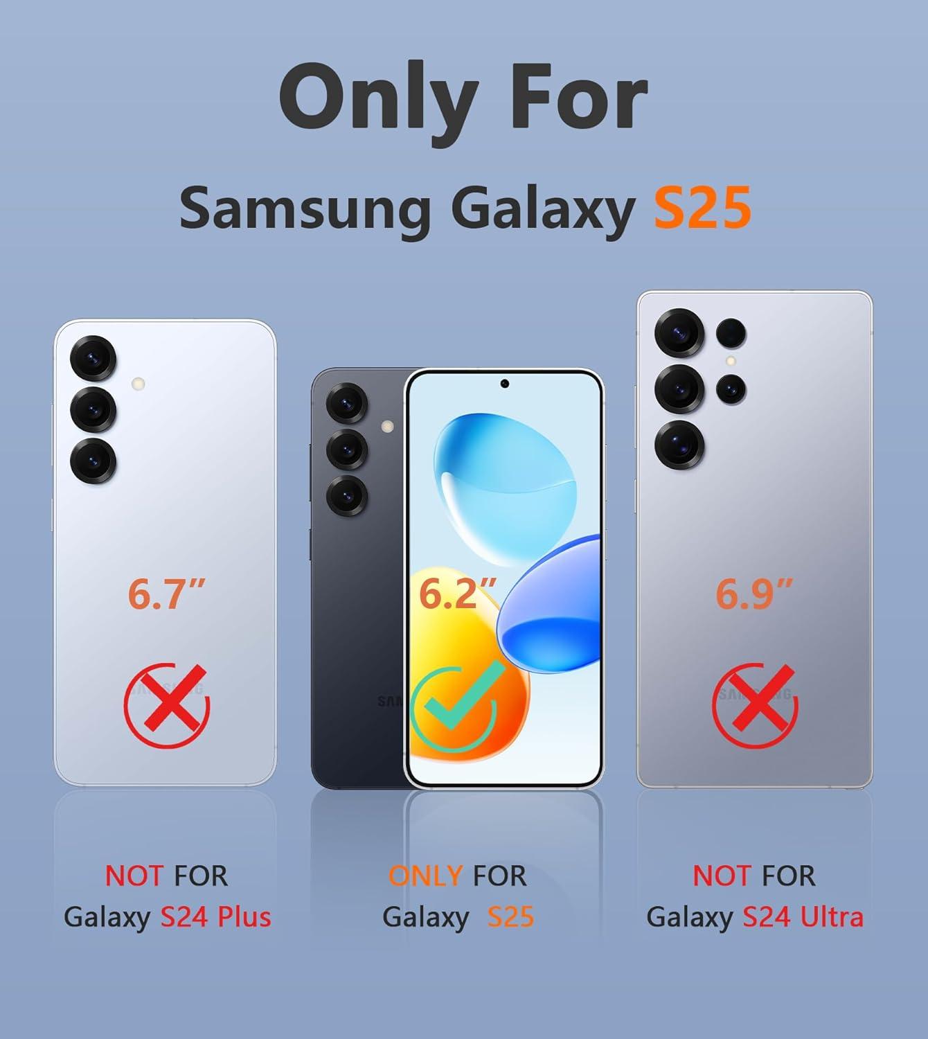 imageFNTCASE for Samsung Galaxy S24 Case Dual Layer Heavy Duty Cell Phone Protective Cover Shockproof Rugged with NonSlip Textured Military Drop Protection Bumper Tough 2024 62inch BlackRed