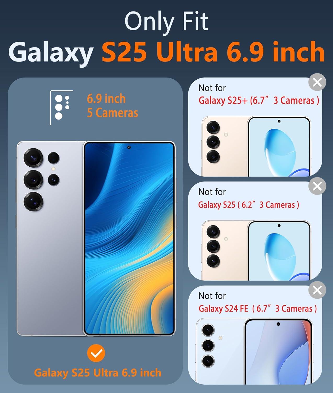 imageFNTCASE for Samsung Galaxy S25 Case for Galaxy S24 Case Military Grade Drop Protection Anti Yellowing Cell Phone Cover Rugged Shockproof Protective Bumper Transparent CasesClearClear Magnetic