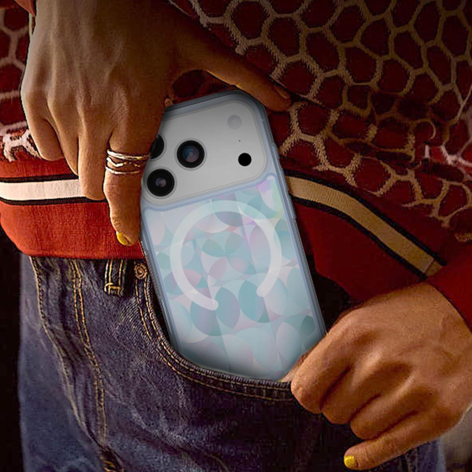 imageOtterBox iPhone 17 Air Symmetry Series Clear Case StardustGolden Bloom Green