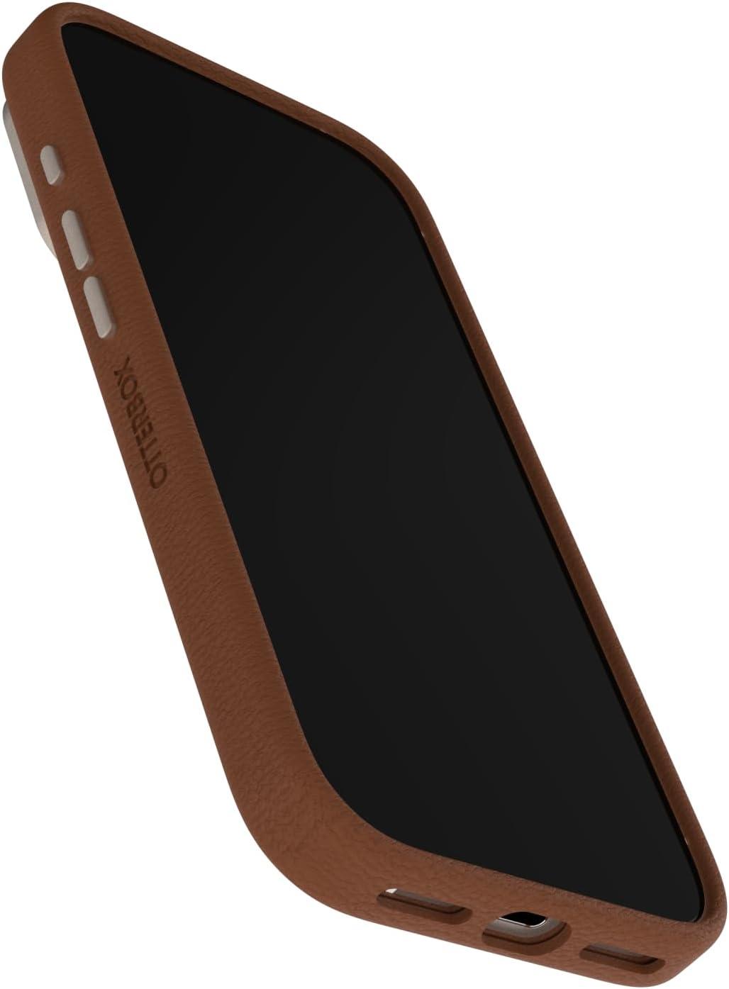 imageOtterBox iPhone 17 Pro Symmetry Series Cactus Leather Case Blue Sentiment Slim Premium Protective iPhone CaseCity of Love Brown