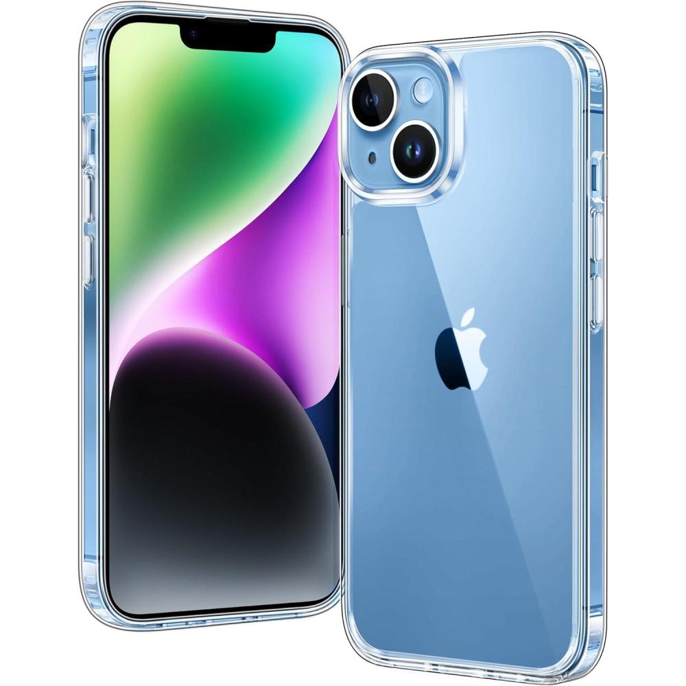 imageFNTCASE for iPhone 17 Pro Case Compatible with Magsafe Clear Transparent Magnetic Shockproof Protective Rugged Phone Cover with Screen Protector  63 inch AClearBClear