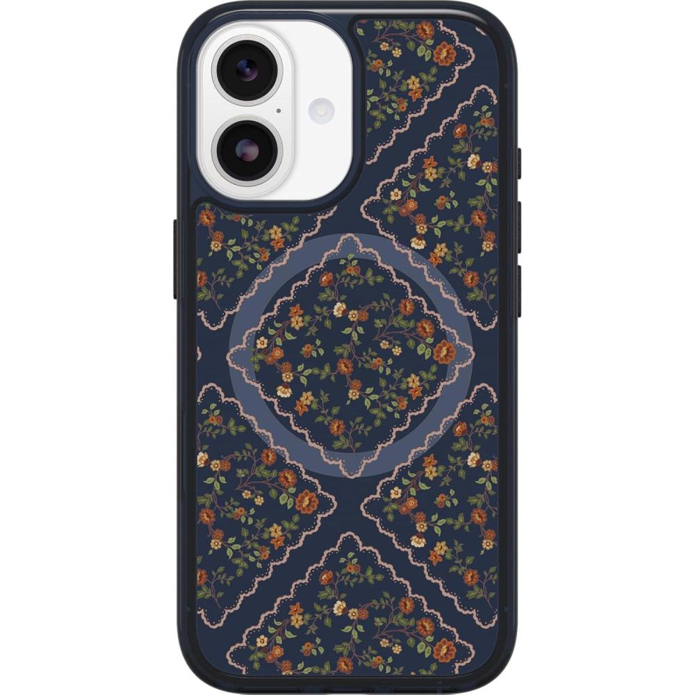 imageOtterBox iPhone 17 Air Symmetry Series Clear Case StardustFloral Romance Blue