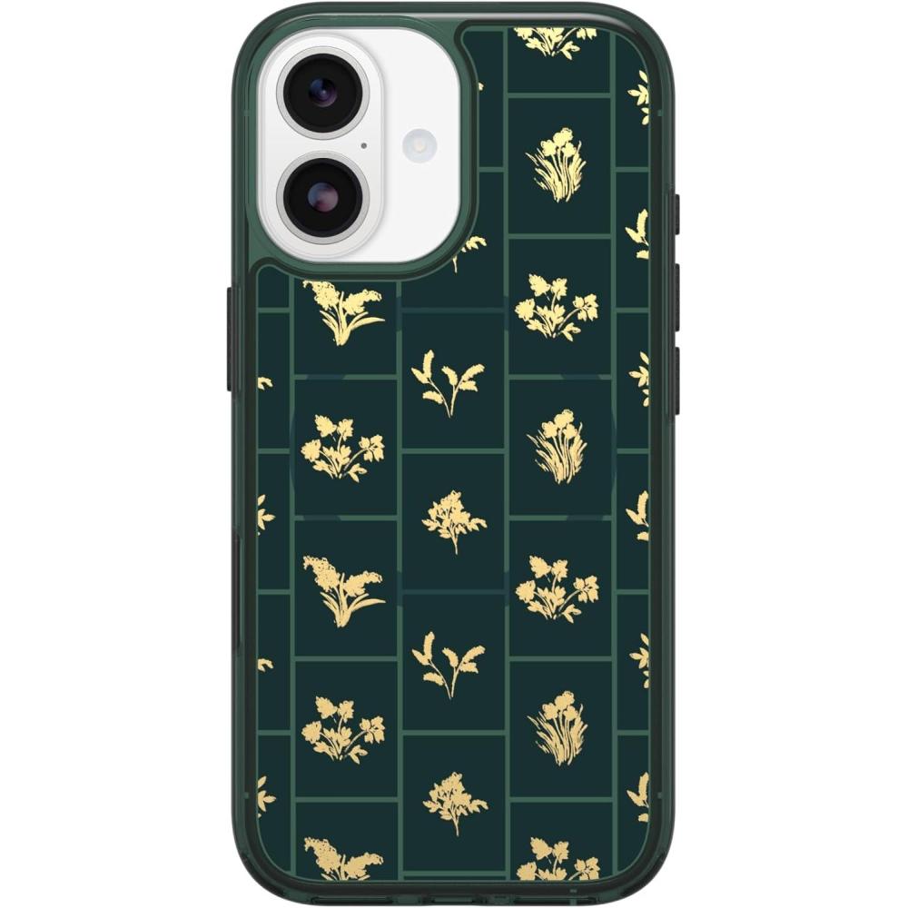 imageOtterBox iPhone 17 Air Symmetry Series Clear Case  StardustGolden Bloom Green