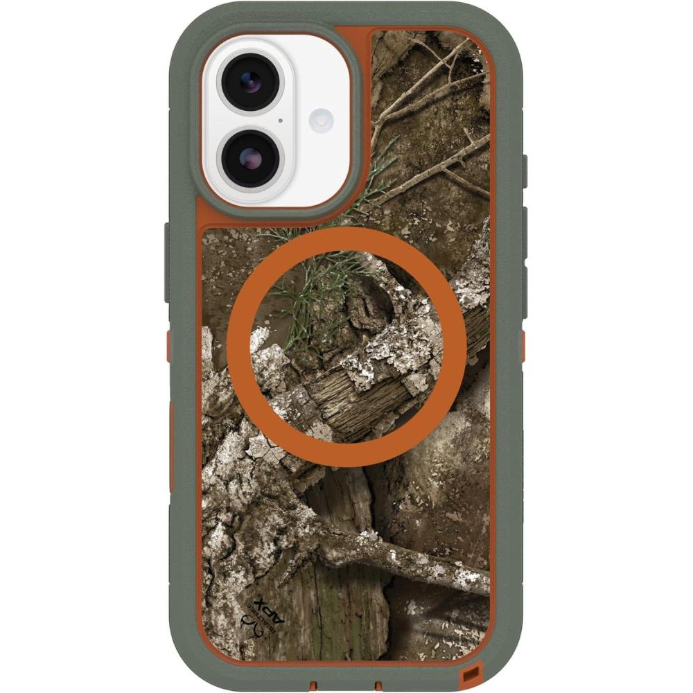 imageOtterBox iPhone 17 Pro Defender Series Pro XT Clear Case  Dark Side  Black  Tough Rugged ampamp Durable iPhone Case Snaps on MagSafeRealtree Green Camo