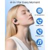 AI Translation Earbuds Real Time 164 Languages 80H Playtime Translator Ear Buds Audifonos Traductores Inglés Español Wireless Earphones Bluetooth Headphones for Travel Business Meeting Learning White(Black)