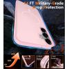 FNTCASE for Galaxy A16 5G Phone Case: Magnetic Matte Translucent Military Grade Drop Protection Cell Phone Cover – Slim Rugged Durable Shockproof Protective for Samsung A16 Cases – Black(Light Pink)