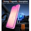 FNTCASE for Galaxy A16 5G Phone Case: Magnetic Matte Translucent Military Grade Drop Protection Cell Phone Cover – Slim Rugged Durable Shockproof Protective for Samsung A16 Cases – Black(Pink)