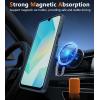 FNTCASE for Galaxy A16 5G Phone Case: Magnetic Matte Translucent Military Grade Drop Protection Cell Phone Cover – Slim Rugged Durable Shockproof Protective for Samsung A16 Cases – Black(Blue)