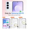 FNTCASE for Galaxy A16 5G Phone Case: Magnetic Matte Translucent Military Grade Drop Protection Cell Phone Cover – Slim Rugged Durable Shockproof Protective for Samsung A16 Cases – Black(Light Purple)