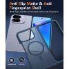 FNTCASE for Google Pixel 10 Case: for Pixel 10 Pro Case | Magnetic Matte Shockproof Rugged Translucent Phone Cover – Military Grade Drop Proof Sturdy Slim Protective Cases (6.3 inch/Black)(Blue)