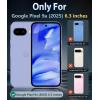 FNTCASE for Google Pixel 9a Case: Military Grade Drop Protection Anti Yellowing Cell Phone Cover – Rugged Shockproof Protective Bumper Transparent Cases(Clear)(Clear Magnetic)
