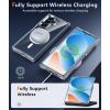 FNTCASE for Samsung Galaxy Z-Fold-7 Case: Magnetic Clear Military Grade Drop Protection Anti Yellowing Cell Phone Cover – Rugged Shockproof Protective Bumper Transparent Phonecase(Clear Magnetic)