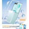 FNTCASE for Samsung-Galaxy Z-Flip-7 Clear Case: Military Grade Drop Protection Anti Yellowing Cell Phone Cover – Rugged Shockproof Protective Bumper Transparent Phonecase(Clear)