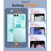 FNTCASE for Samsung-Galaxy Z-Flip-7 Clear Case: Military Grade Drop Protection Anti Yellowing Cell Phone Cover – Rugged Shockproof Protective Bumper Transparent Phonecase(Clear)