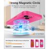 FNTCASE for iPhone 16e Phone Case: Magnetic Matte Textured Silicone Shockproof Military Grade Drop Protection Cell Phone Cover | Compatible with Magsafe | Slim Rugged Anti-Slip Protective Bumper(Hot Pink)