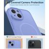 FNTCASE for iPhone 16e Phone Case: Magnetic Matte Textured Silicone Shockproof Military Grade Drop Protection Cell Phone Cover | Compatible with Magsafe | Slim Rugged Anti-Slip Protective Bumper(Purple)