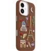 OtterBox iPhone 17 Pro Symmetry Series Cactus Leather Case – Blue Sentiment – Slim, Premium Protective iPhone Case(City of Love Brown)