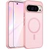 FNTCASE for Google Pixel 10 Case: for Pixel 10 Pro Case | Magnetic Matte Shockproof Rugged Translucent Phone Cover – Military Grade Drop Proof Sturdy Slim Protective Cases (6.3 inch/Black)(Light Pink)