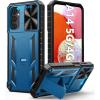 FNTCASE for Samsung Galaxy A16-5G Case: Military Grade Dropproof Cell Phone Cover with Kickstand & Slide | Protective Heavy Duty Rugged Phone Case Bumper Textured Protector (Blue)(Blue)