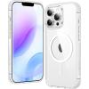 FNTCASE for iPhone 17 Pro Case, Compatible with Magsafe, Clear Transparent Magnetic Shockproof Protective Rugged Phone Cover with Screen Protector – 6.3 inch (A-Clear)(A-Clear)