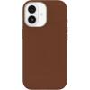 OtterBox iPhone 17 Pro Symmetry Series Cactus Leather Case – Blue Sentiment – Slim, Premium Protective iPhone Case(Desert Saddle Brown)