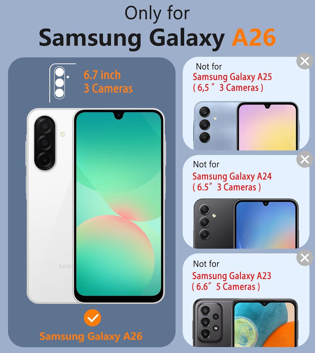 imageFNTCASE for Samsung Galaxy A165G Case Dual Layer with BeltClip Holster Drop Protection Phone Case Military Grade Shockproof Rugged Heavy Duty Protective Bumper Cell Cover 67 InchBlackBlack