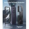 FNTCASE for Motorola Edge 2025 Case: Military Grade Drop Proof Protection Mobile Cover with Kickstand | Matte Textured Rugged Shockproof TPU | Protective Sturdy Phone Case – Black(Black)