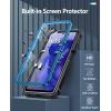 FNTCASE for Motorola Edge 2025 Case: Military Grade Drop Proof Protection Mobile Cover with Kickstand | Matte Textured Rugged Shockproof TPU | Protective Sturdy Phone Case – Black(Blue)