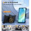 FNTCASE for Samsung Galaxy A16-5G Case: Dual Layer with Belt-Clip Holster Drop Protection Phone Case – Military Grade Shockproof Rugged Heavy Duty Protective Bumper Cell Cover (6.7 Inch/Black)(Blue)