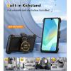 FNTCASE for Samsung Galaxy A16-5G Case: Dual Layer with Belt-Clip Holster Drop Protection Phone Case – Military Grade Shockproof Rugged Heavy Duty Protective Bumper Cell Cover (6.7 Inch/Black)(Black)