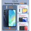 FNTCASE for Samsung Galaxy A16-5G Case: Dual Layer with Belt-Clip Holster Drop Protection Phone Case – Military Grade Shockproof Rugged Heavy Duty Protective Bumper Cell Cover (6.7 Inch/Black)(Blue)
