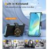 FNTCASE for Samsung Galaxy A16-5G Case: Dual Layer with Belt-Clip Holster Drop Protection Phone Case – Military Grade Shockproof Rugged Heavy Duty Protective Bumper Cell Cover (6.7 Inch/Black)(Mint Green)