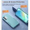 FNTCASE for Samsung Galaxy A16-5G Case: Dual Layer with Belt-Clip Holster Drop Protection Phone Case – Military Grade Shockproof Rugged Heavy Duty Protective Bumper Cell Cover (6.7 Inch/Black)(Mint Green)