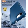 FNTCASE for iPhone 16e Phone Case: for iPhone 16E Case 2025 Heavy Duty Drop Protection with Rugged Belt-Clip Holster Military Grade Shockproof Durable Protective Cell Phone Cover (Black)(Blue Dark)