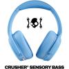 Skullcandy Crusher ANC 2 Wireless Over-Ear Bluetooth Headphones with Extra USB-C Charging Cable, Multi-Sensory Bass, Active Noise Cancelling, 60 Hours Battery, Microphone iPhone Android – Bone(Preppy Blue)