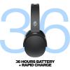 Skullcandy Hesh Evo Wireless Over-Ear Bluetooth Headphones with Extra USB-C Charging Cable, Noise Isolating, 36 Hours Battery, Foldable Lightweight Design, Microphone for iPhone Android – True Black(True Black)