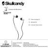 Skullcandy Jib Wired Earbuds with 3.5mm AUX Plug, Noise Isolating Fit, In-Line Microphone Call and Track Control, Convenient for Travel – Cobalt Blue(White)