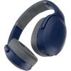 Skullcandy Crusher Evo Wireless Bluetooth Headphones with Extra USB-C Charging Cable, Multi-Sensory Bass, Noise Isolating Over-Ear Fit, 40 Hours Battery, Microphone for iPhone Android – True Black(Blue/Grey)