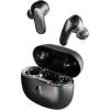 Skullcandy Rail ANC Wireless Earbuds, Bluetooth Headphones, Active Noise Cancelling, Up to 38 Hours Battery, Microphone for iPhone Android, Customizable via Skull-iQ App – True Black(True Black)