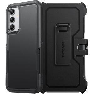 FNTCASE for Samsung Galaxy A16-5G Case: Dual Layer with Belt-Clip Holster Drop Protection Phone Case – Military Grade Shockproof Rugged Heavy Duty Protective Bumper Cell Cover (6.7 Inch/Black)(Black)